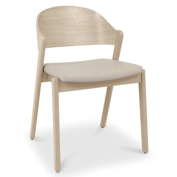 Bentley Designs Vega Scandi Oak Ply Back Chairs (Pair)